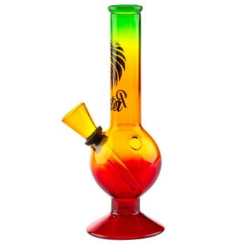 Rasta Bong glas recht - 16 cm