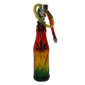 Bong glass bottle ''Leaf''