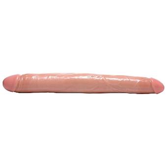 Realistic Double Dildo - 17.5 inch - Flesh